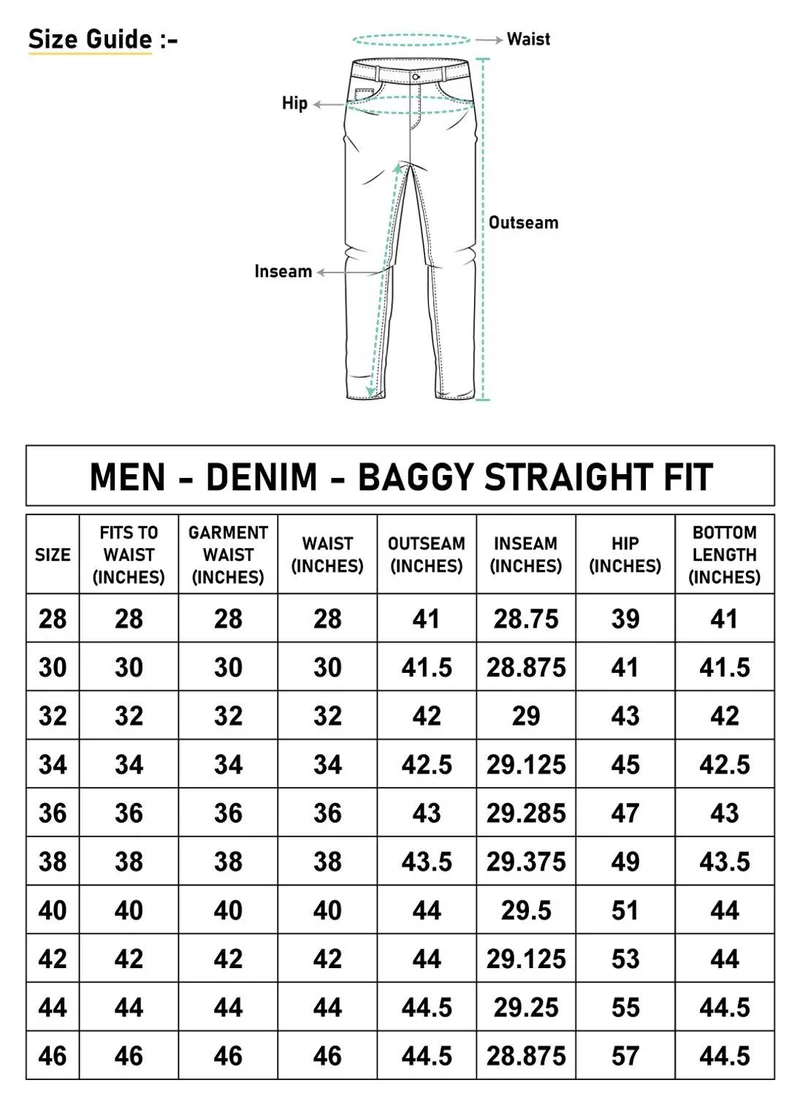 Bewakoof  Men's Navy Blue Baggy Fit Washed Cargo Mid-Rise Jeans for Men | Best Price UAE